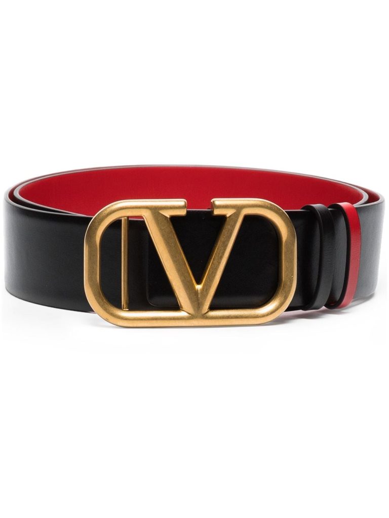 Valentino Garavani VLOGO buckle leather belt
