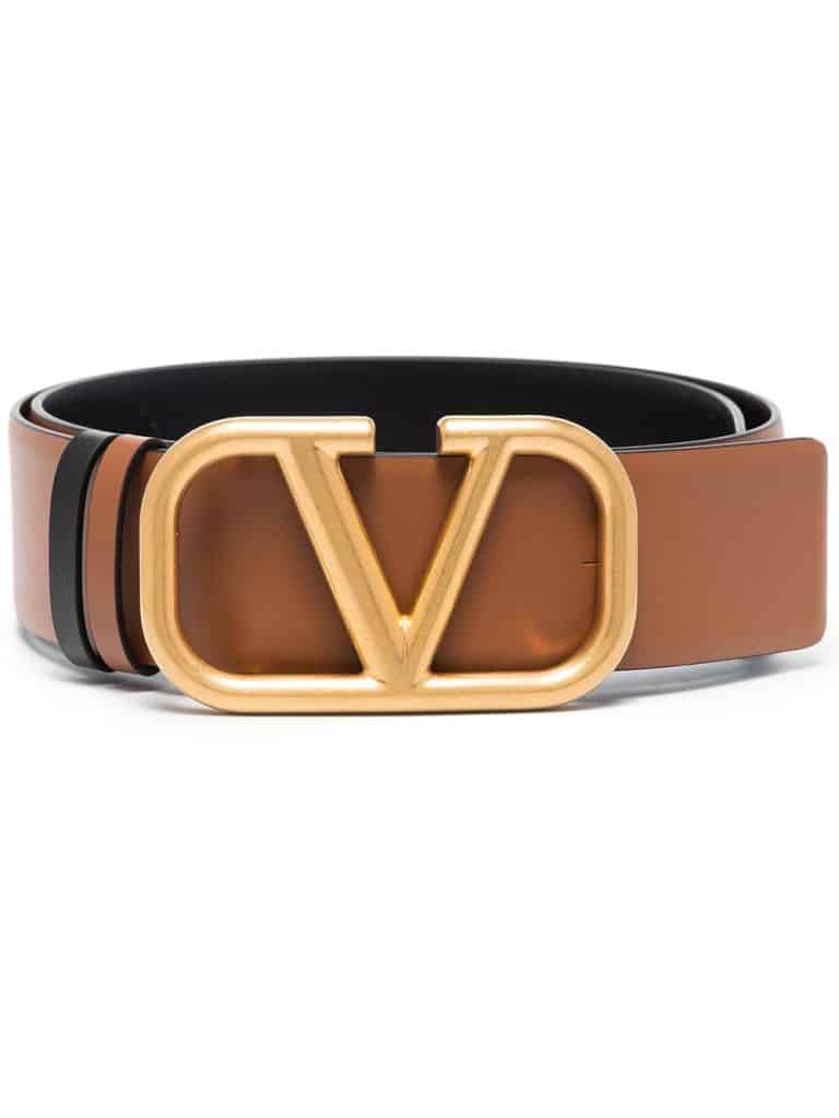 Valentino Garavani VLogo Signature reversible leather belt