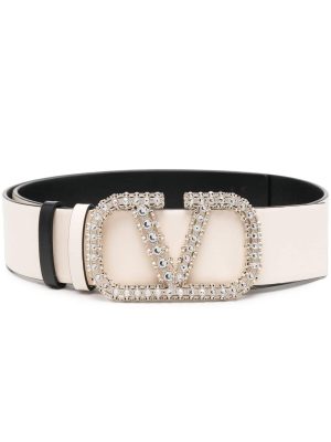 Valentino Garavani VLogo embellished-buckle reversible belt