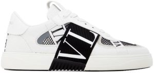 Valentino Garavani White & Black VL7N Low-Top Sneakers