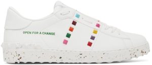 Valentino Garavani White & Multicolor Open For A Change Sneakers