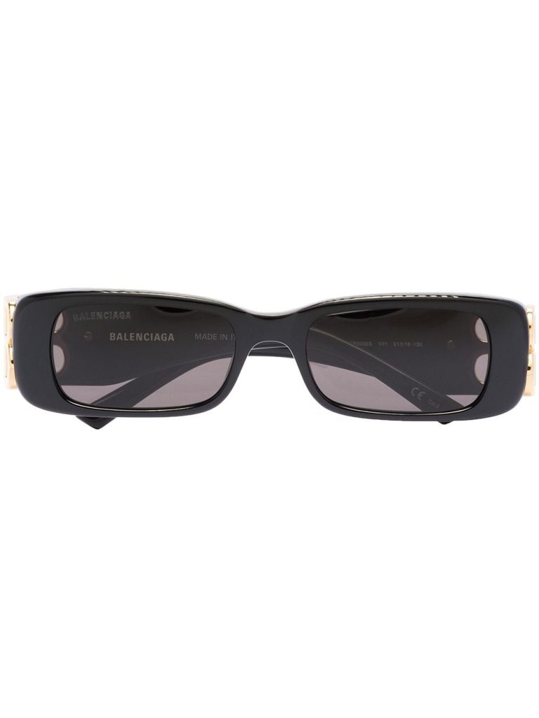 Balenciaga Eyewear logo-plaque rectangular sunglasses