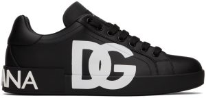 Dolce & Gabbana Black Portofino Sneakers