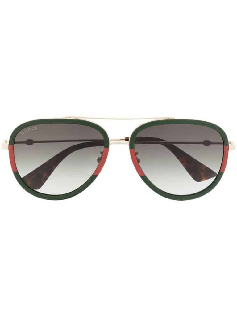 Gucci Eyewear gradient pilot-frame sunglasses