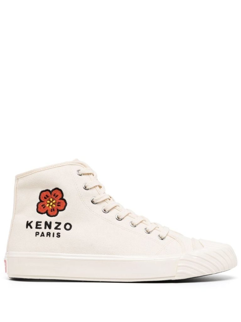 Kenzo logo-embroidered high-top sneakers