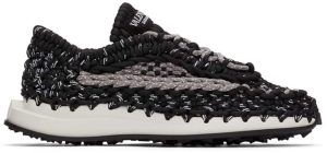 Valentino Garavani Black Crochet Sneakers