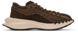 Valentino Garavani Brown Outdoor Crochet Sneakers