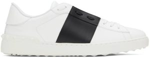 Valentino Garavani White & Black Open Sneakers