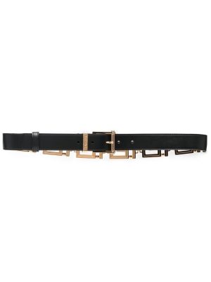 Versace Greca-link leather belt