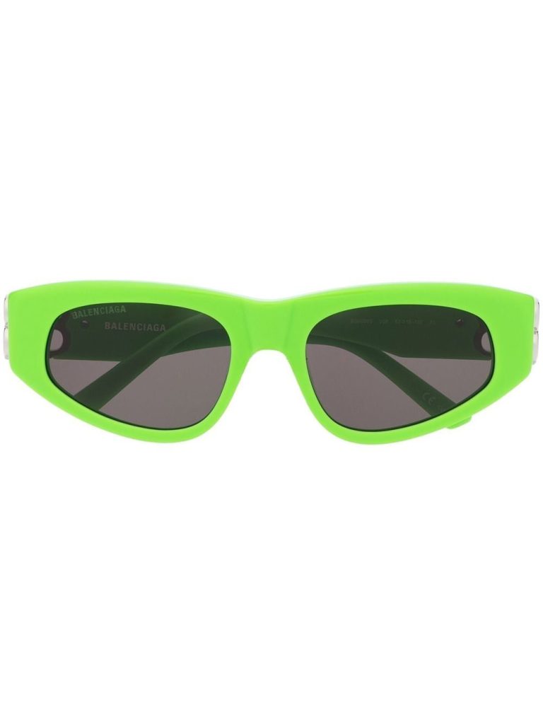 Balenciaga Eyewear logo-plaque cat-eye sunglasses