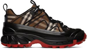 Burberry Brown & Black Arthur Sneakers