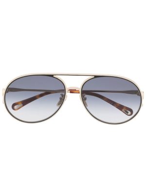 Chloé Eyewear curved pilot frame sunglasses