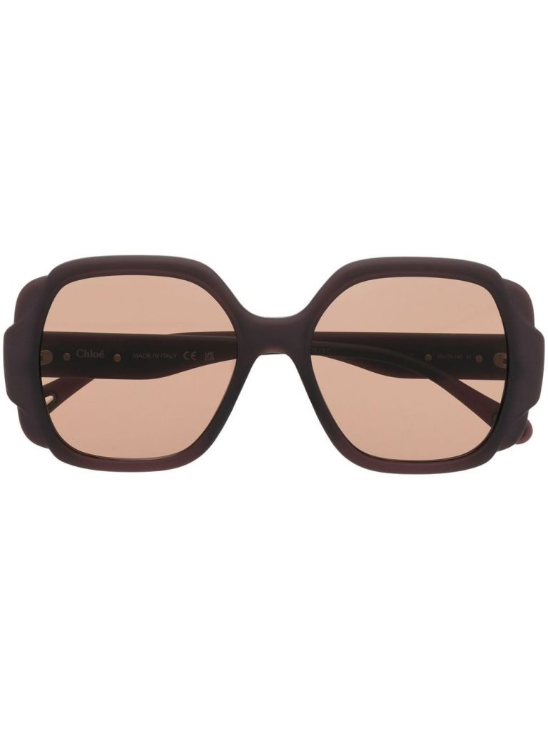 Chloé Eyewear square-frame tinted sunglasses