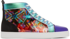 Christian Louboutin Multicolor Disco Louis Orlato High-Top Sneakers