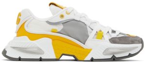 Dolce & Gabbana Gray & Yellow Airmaster Sneakers