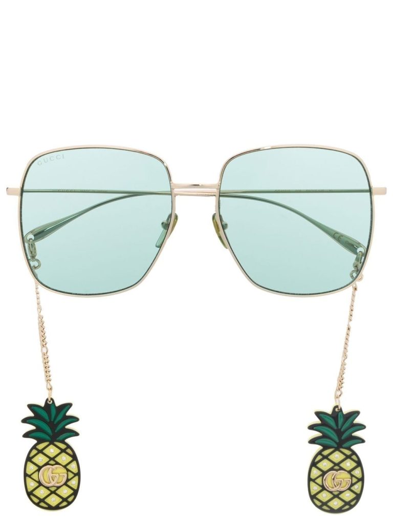Gucci Eyewear embellished oversized sunglasses