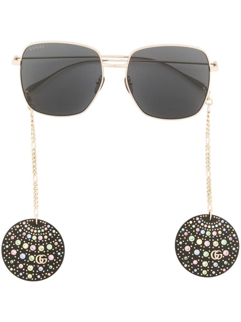Gucci Eyewear embellished square-frame sunglasses