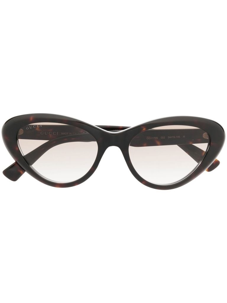 Gucci Eyewear tortoiseshell-effect cat-eye sunglasses