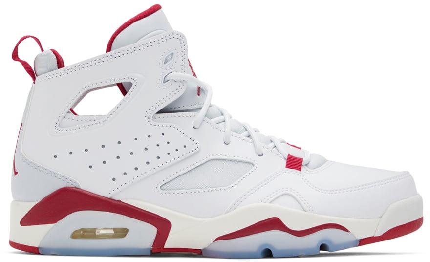 Nike Jordan White & Red Flight Club '91 Sneakers