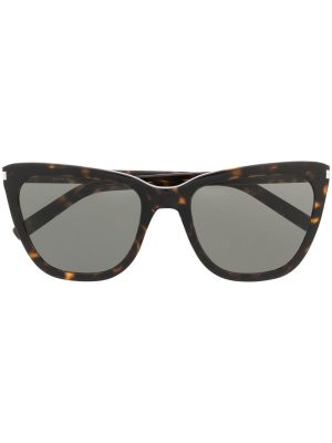 Saint Laurent Eyewear Tortoiseshell oversized sunglasses