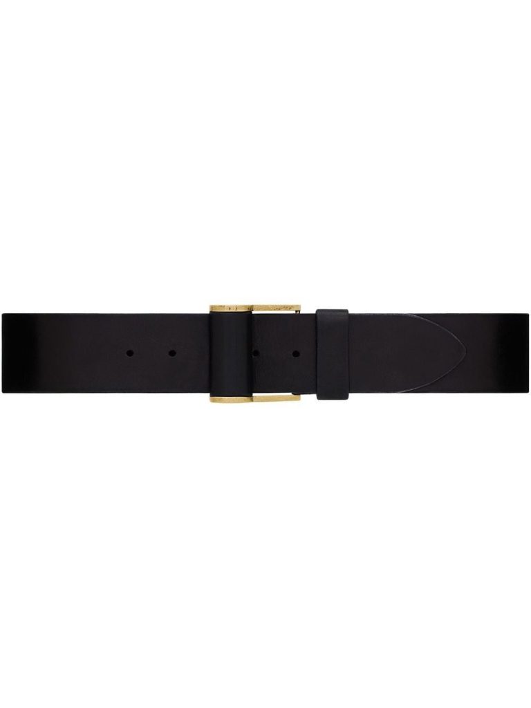 Saint Laurent leather buckle belt