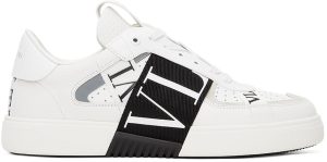 Valentino Garavani White & Black ‘VL7N’ Low Sneakers