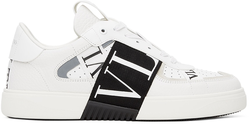 Valentino Garavani White & Black 'VL7N' Low Sneakers