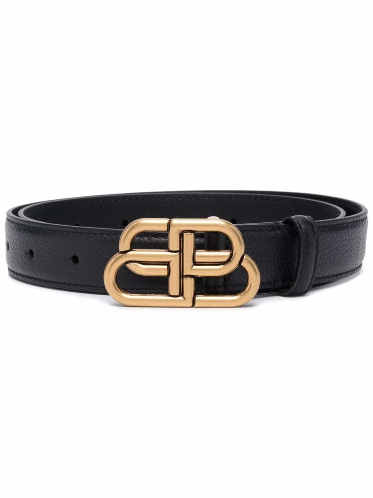 Balenciaga BB-buckle embossed belt