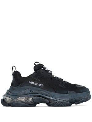 Balenciaga Triple S mesh and leather sneakers