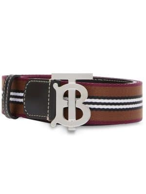 Burberry Icon Stripe logo-buckle belt