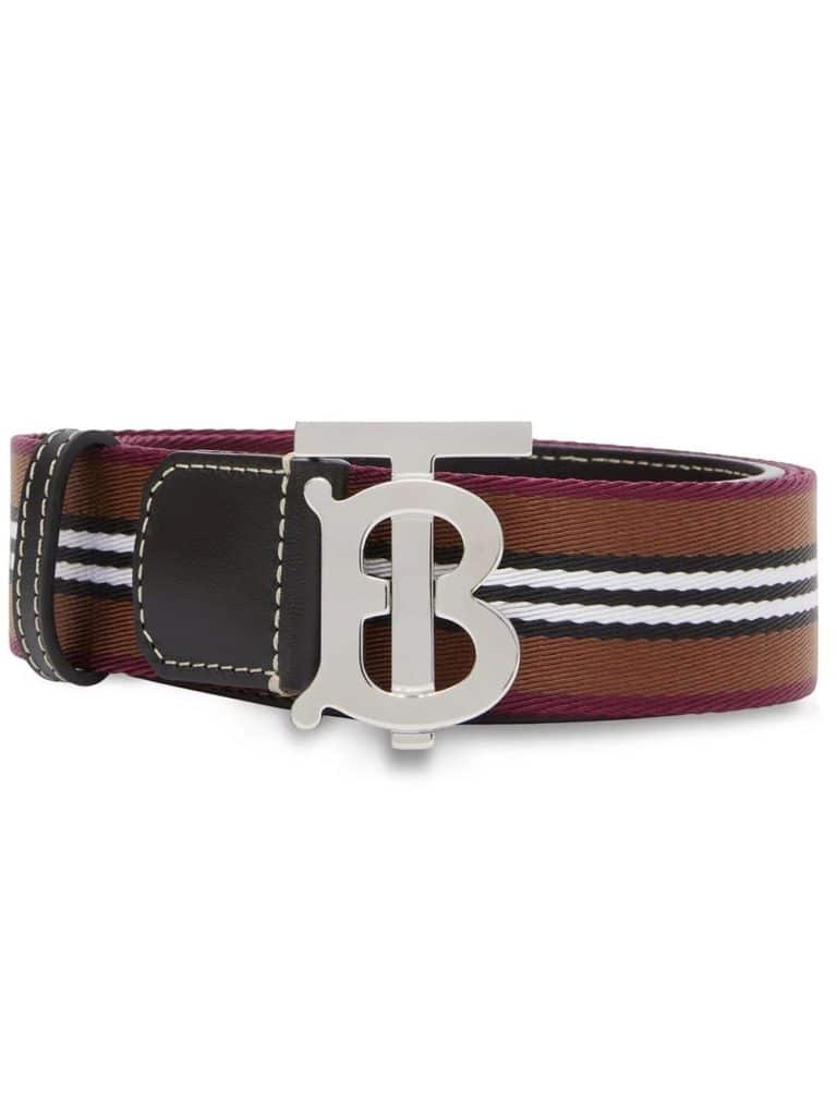 Burberry Icon Stripe logo-buckle belt