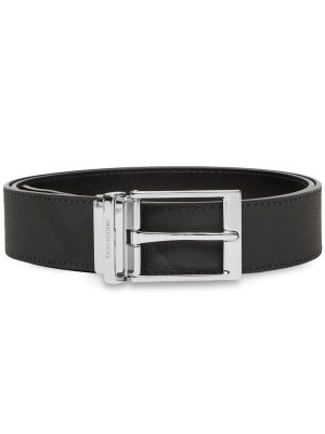 Burberry reversible check leather belt