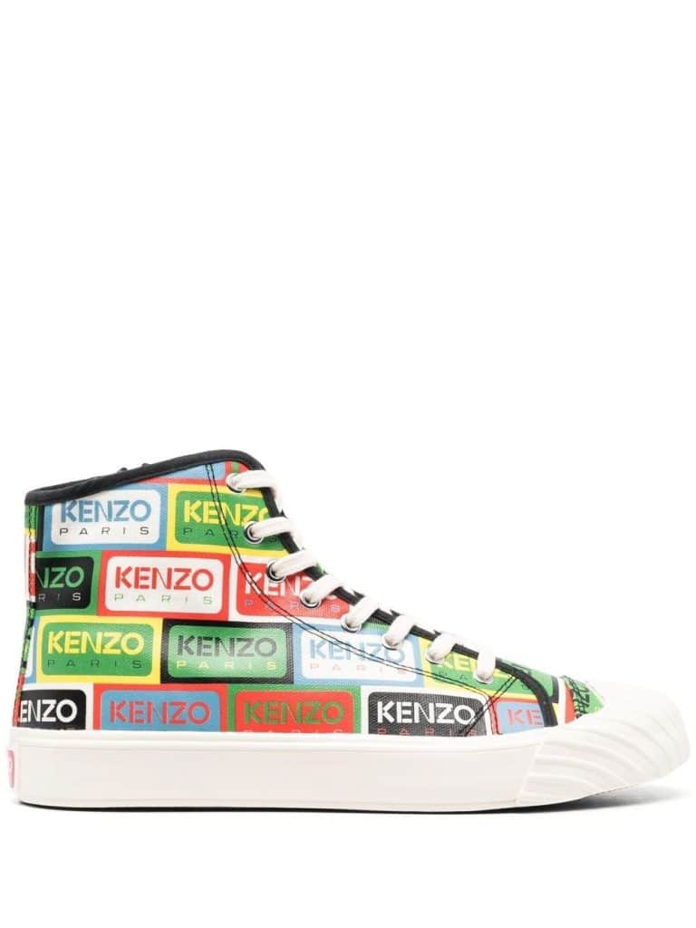 Kenzo logo-print high-top sneakers