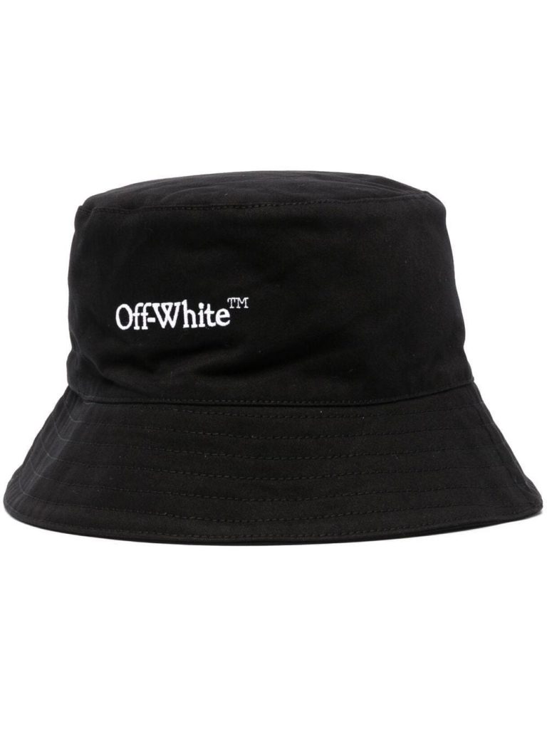Off-White logo-embroidered bucket hat