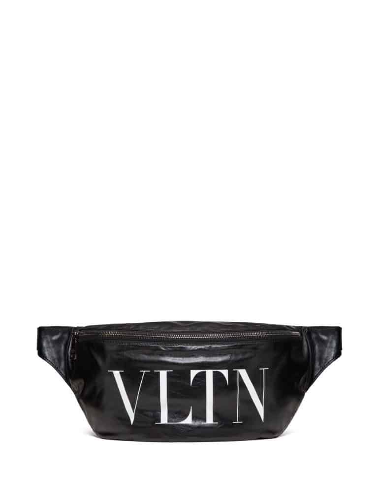 Valentino Garavani logo-print leather belt bag