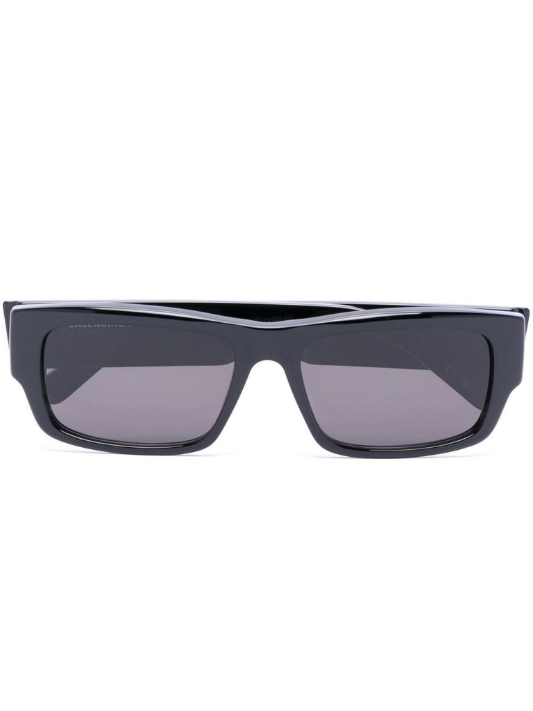 Balenciaga Eyewear logo-arm slim sunglasses