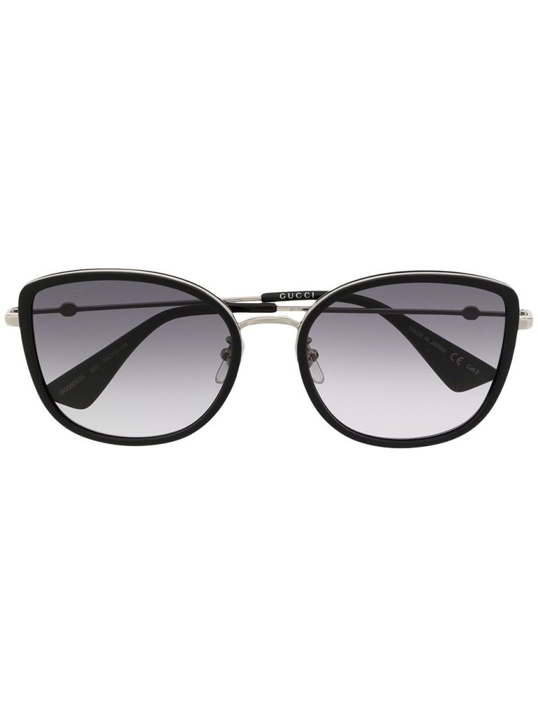 Gucci Eyewear Bee-detail round-frame sunglasses