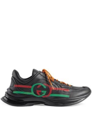 Gucci Gucci Run side-stripe sneakers