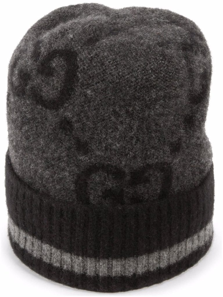 Gucci intarsia-knit logo beanie