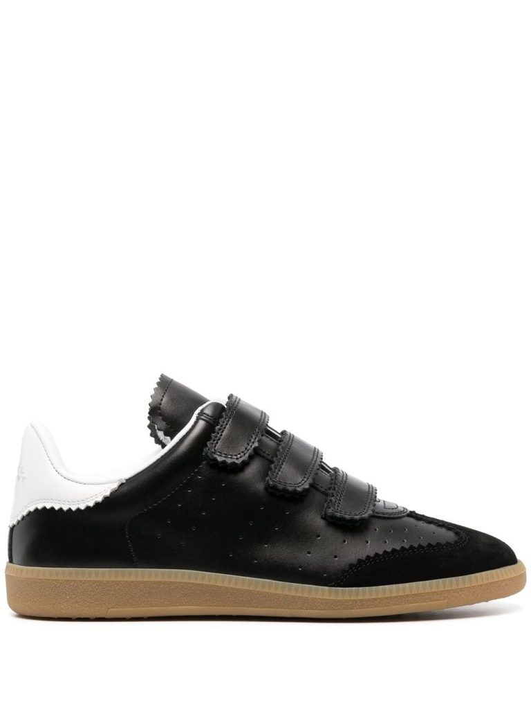 Isabel Marant Beth perforated touch-strap sneakers