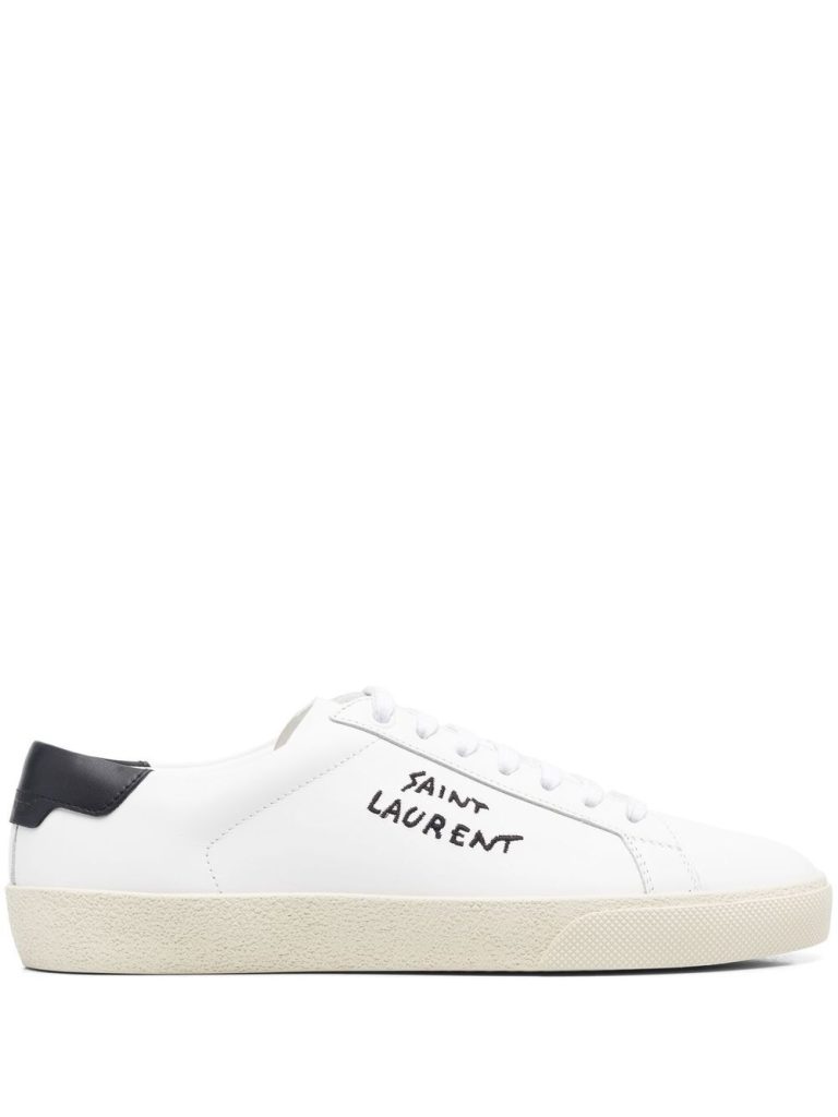Saint Laurent embroidered-logo sneakers