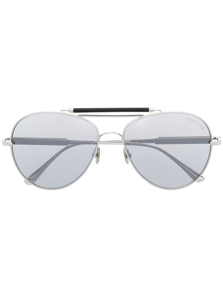 TOM FORD Eyewear double-bridge pilot-frame sunglasses
