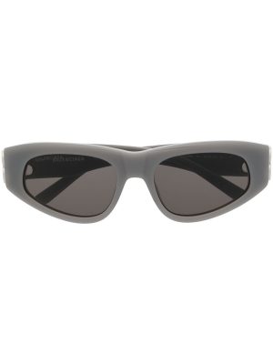 Balenciaga Eyewear logo-plaque biker sunglasses