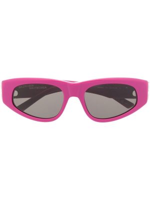 Balenciaga Eyewear logo-plaque cat-eye sunglasses