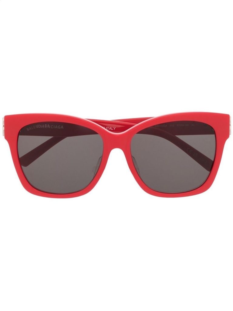 Balenciaga Eyewear logo-plaque square-frame sunglasses