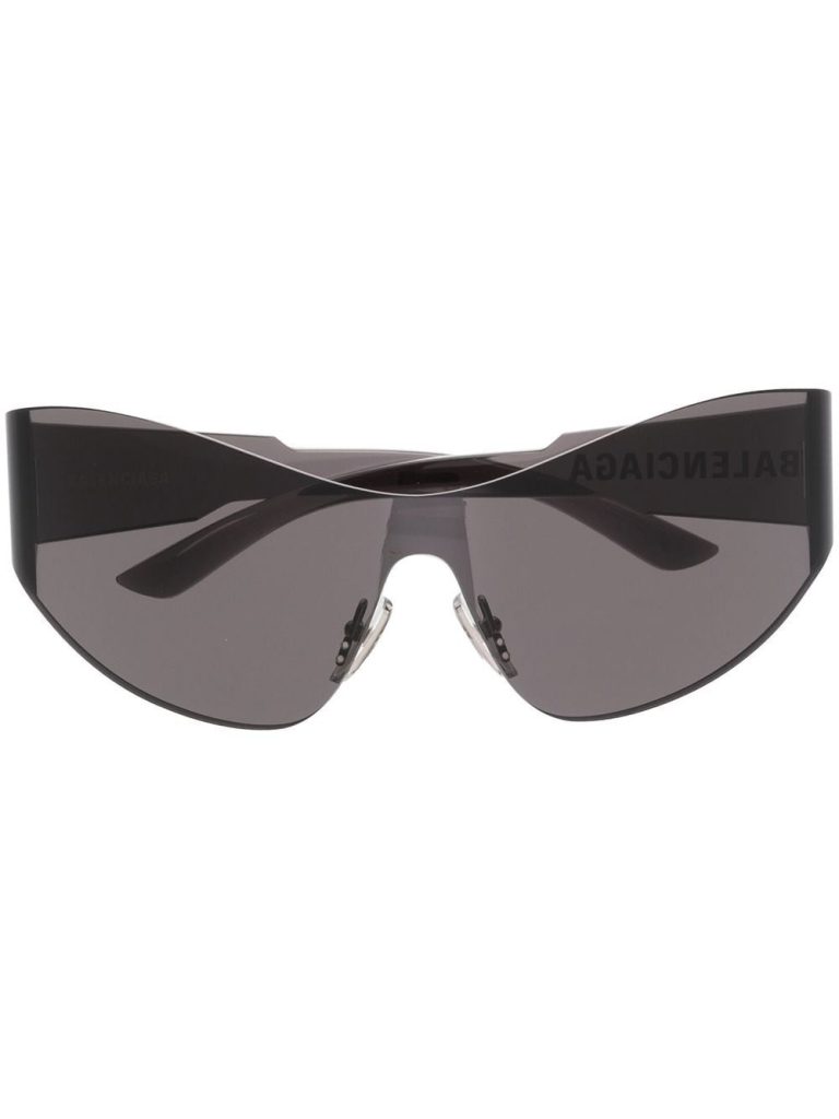 Balenciaga Eyewear shield-transparent-frame sunglasses