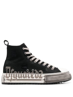 Dsquared2 high-top flatform trainers