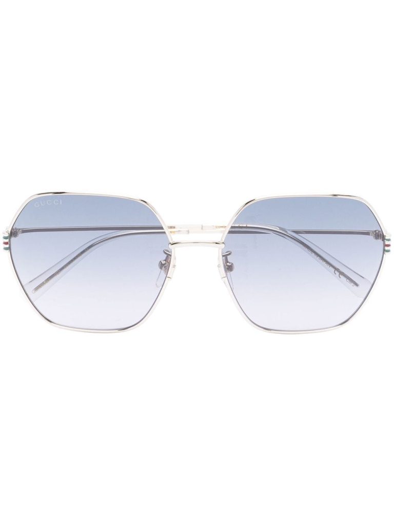 Gucci Eyewear geometric-frame hexagonal sunglasses