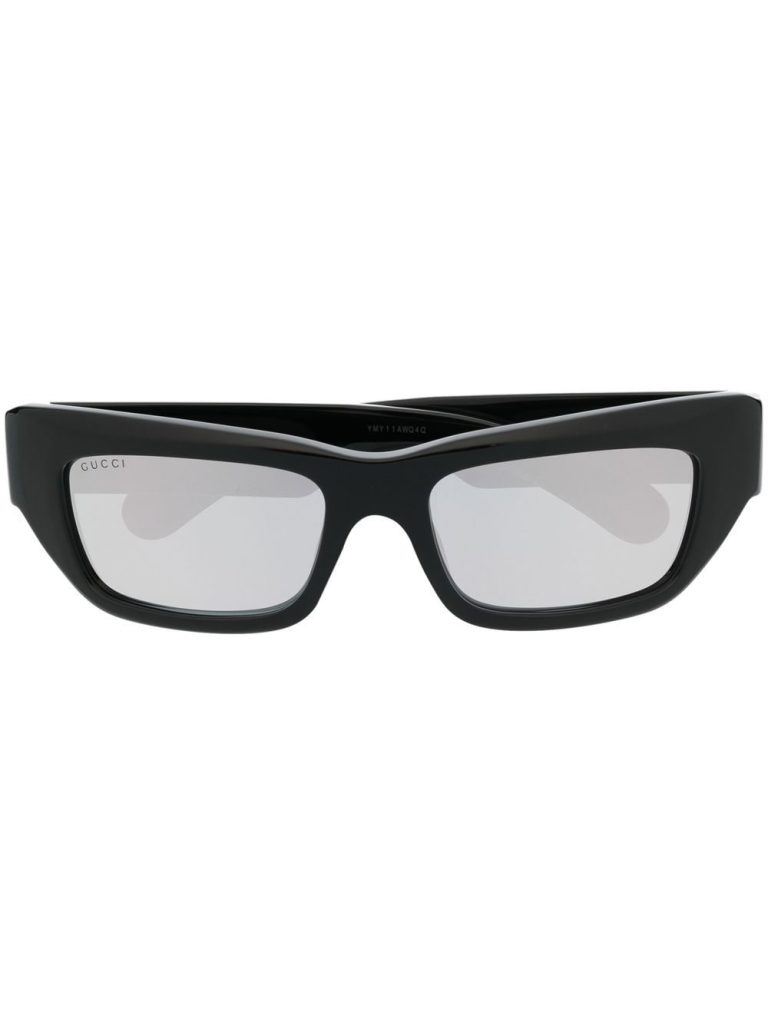 Gucci Eyewear logo-plaque biker-frame sunglasses
