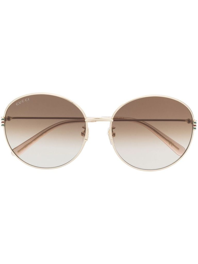 Gucci Eyewear metallic round-frame sunglasses